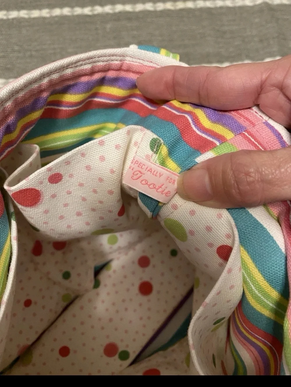 New Baby Girl Handmade Sophie Small Diaper Bag Bib Burp Cloth All Hand Sewn